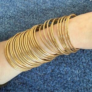 Gold Bangle Set